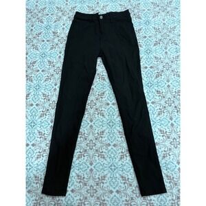 Swank A Posh Black Skinny Pants High Rise Stretch Cotton Blend Size L/XL